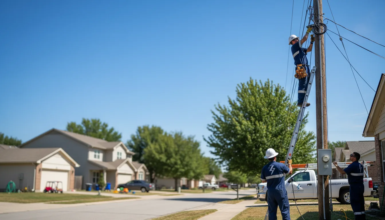 Residential electrician providing installation services in Frenchville, ME